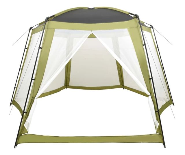 zöld szövet medencesátor 500 x 433 x 250 cm