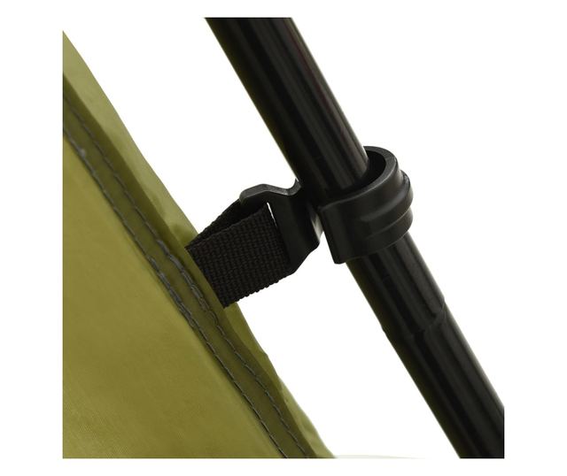 zöld szövet medencesátor 500 x 433 x 250 cm