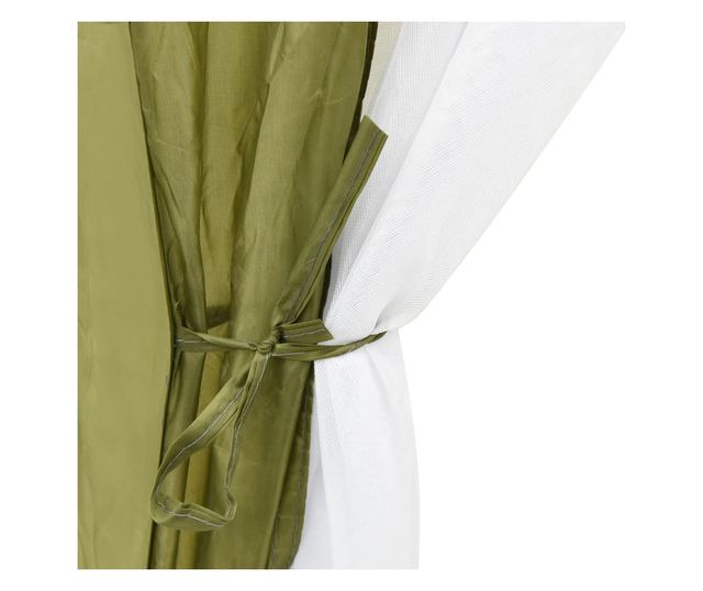 zöld szövet medencesátor 500 x 433 x 250 cm