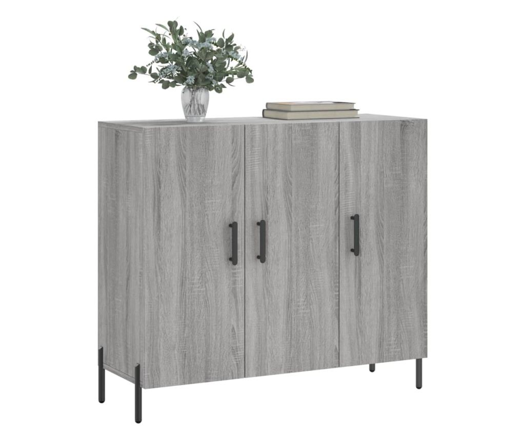 Ormarić, Sonoma siva, 90x34x80 cm, konstruirano drvo - 3