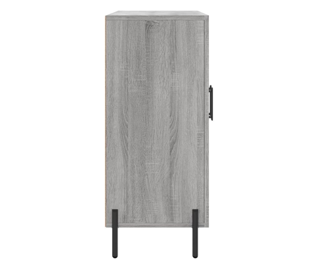 Ormarić, Sonoma siva, 90x34x80 cm, konstruirano drvo - 7