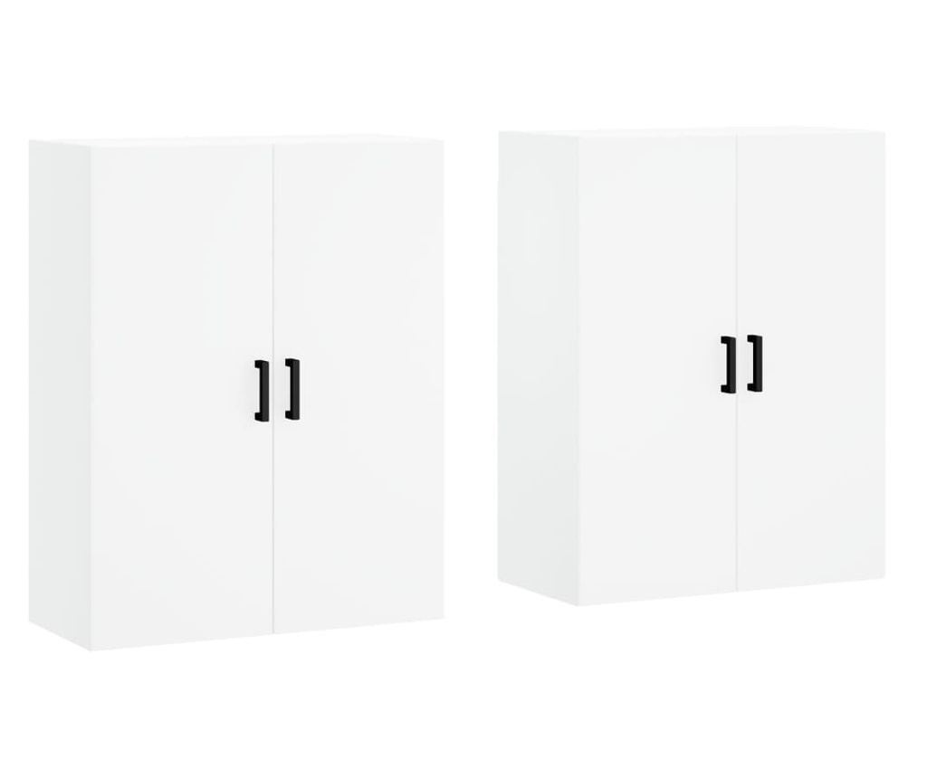 Zidni ormarići, 2 kom, bijeli, 69,5x34x90 cm - 2