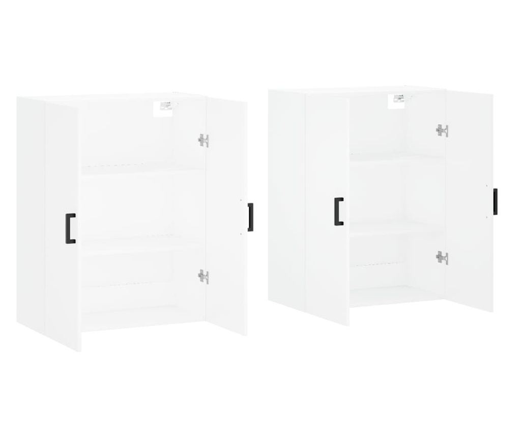 Zidni ormarići, 2 kom, bijeli, 69,5x34x90 cm - 4