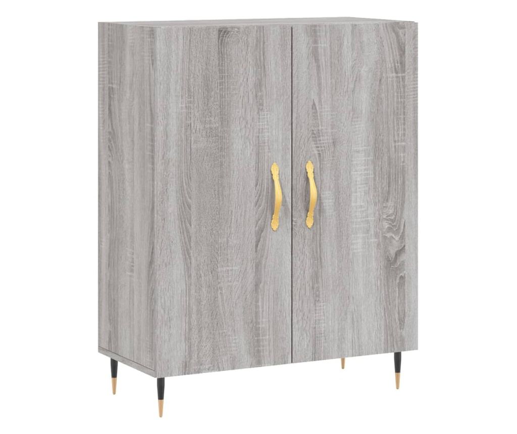 Visoka ormar, siva sonoma, 69,5x34x180 cm, kompozitno drvo - 7