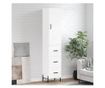 Visoki ormarić, bijeli, 34,5x34x180 cm, konstruirano drvo thumbnail 1