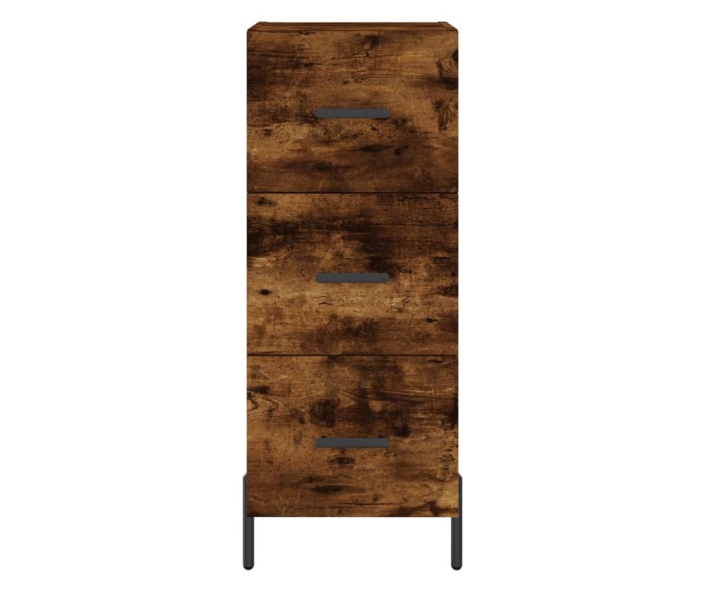 Visoka ormar, dimljeni hrast, 34,5x34x180 cm, obrađeno drvo - 6