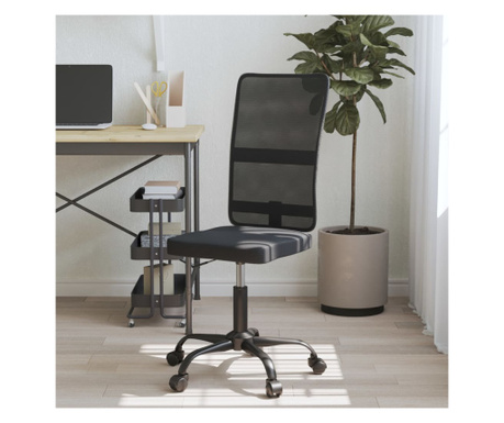 Scaun de birou, negru, plasă textilă