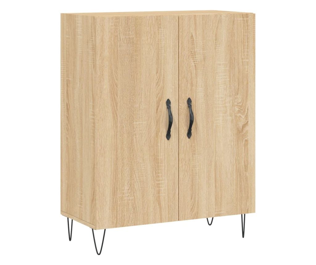 Visoka ormar, hrast sonoma, 69,5x34x180 cm, kompozitno drvo - 7