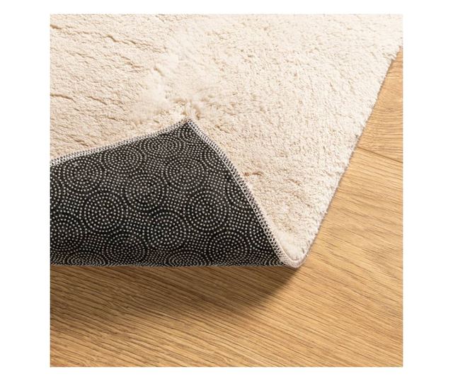 HUARTE bézs rövid szálú puha és mosható szőnyeg 160 x 230 cm