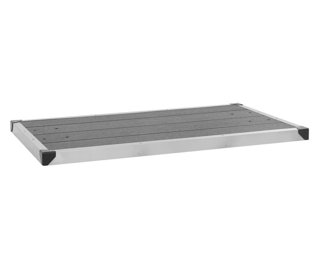 Duș de grădină cu bază gri, 230 cm, oțel inoxidabil - 11