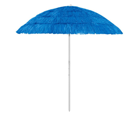 Umbrelă de plajă Hawaii, albastru, 240 cm