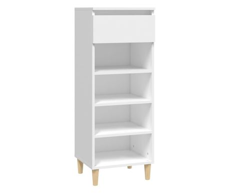 vidaXL Pantofar, alb, 40x36x105 cm, lemn compozit