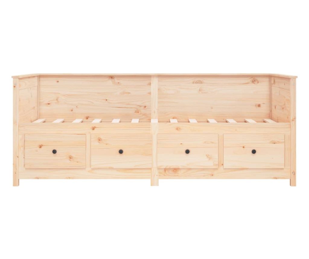 Κρεβάτι ημέρας, 100x200 εκ., μασίφ ξύλο πεύκου - 10