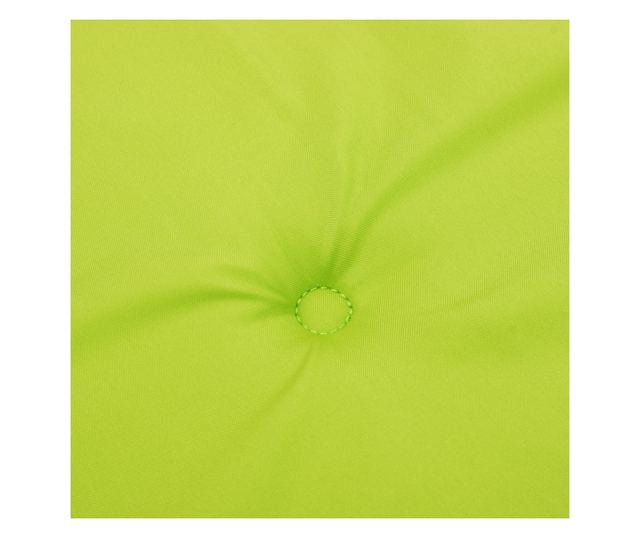 Градински възглавници за сядане, 2 бр., Ярко зелени, 100x50x3 см