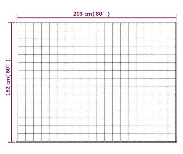 Утежечено одеяло, сиво, 152x203 см, 11 кг, текстил