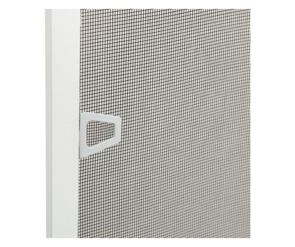 Мрежа против насекоми за прозорци, бяла, 80x120 см - 5