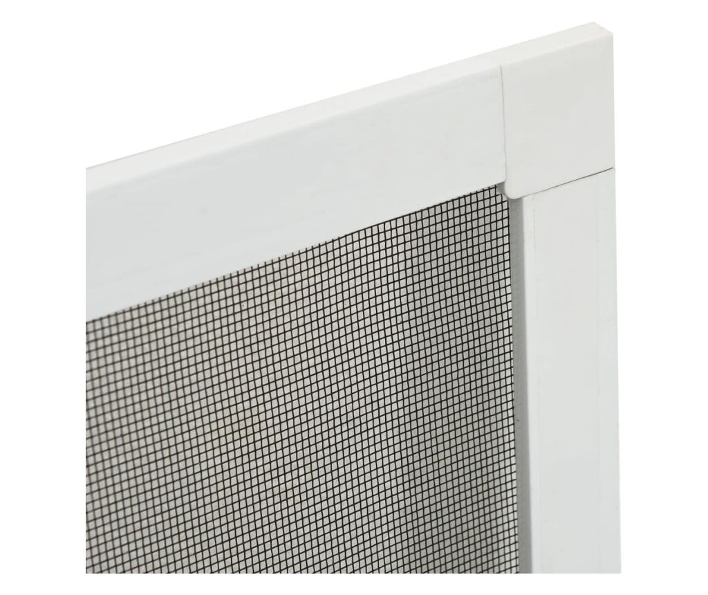 Мрежа против насекоми за прозорци, бяла, 80x120 см - 6