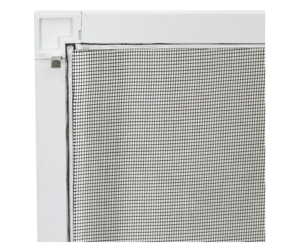 Мрежа против насекоми за прозорци, бяла, 80x120 см - 7