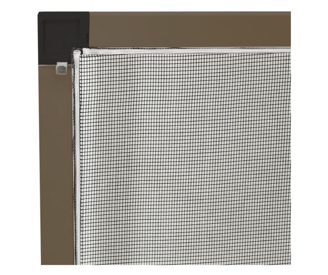 Мрежа против насекоми за прозорци, кафява, 80x120 см