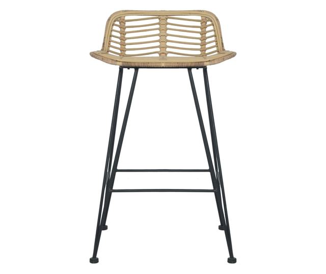 Barski stoli, 2 kosa, naravni ratan