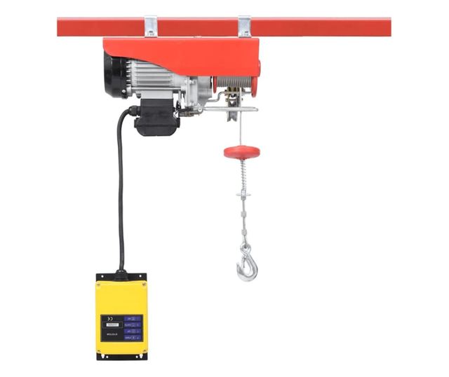 Troliu electric cu telecomandă wireless 1000 W 300/600 kg