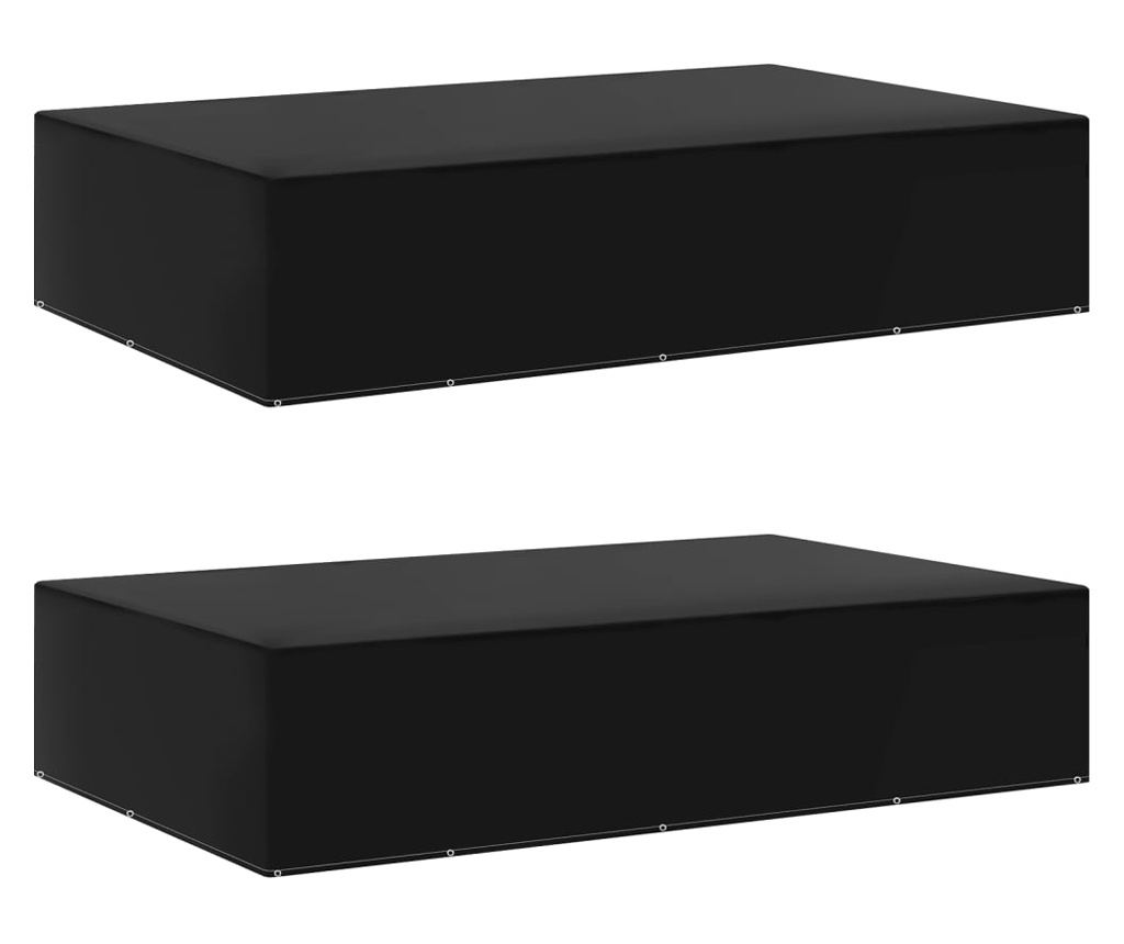 Huse mobilier grădină, 2 buc, 12 ocheți, 325x205x70 cm