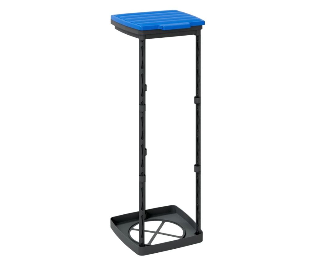 Držači za vreće za smeće, 2 kom., crna i plava, 120 L, PP - 7