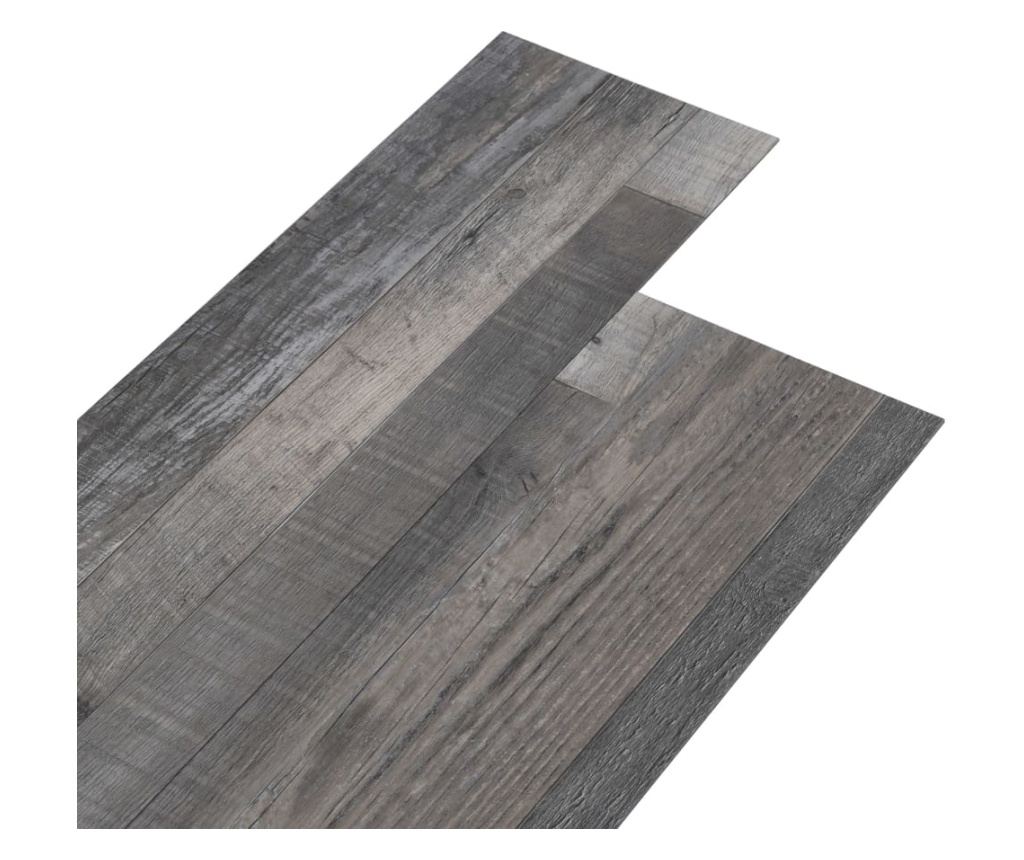 Plăci pardoseală autoadezive, lemn industrial 5,21 m², 2 mm PVC - 2