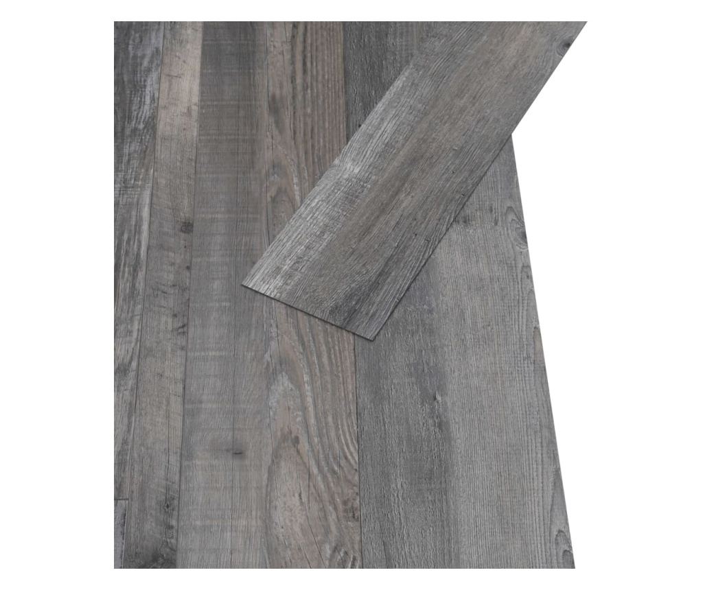 Plăci pardoseală autoadezive, lemn industrial 5,21 m², 2 mm PVC - 3