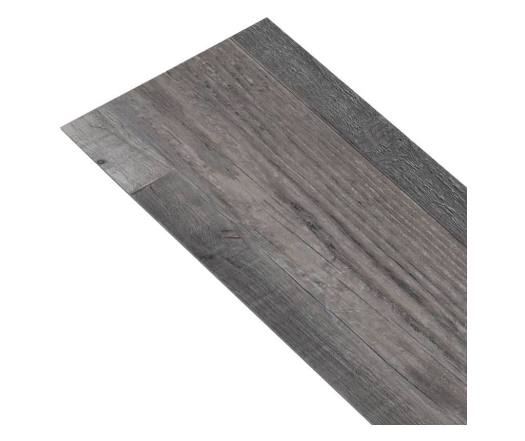 Plăci pardoseală autoadezive, lemn industrial 5,21 m², 2 mm PVC - 4