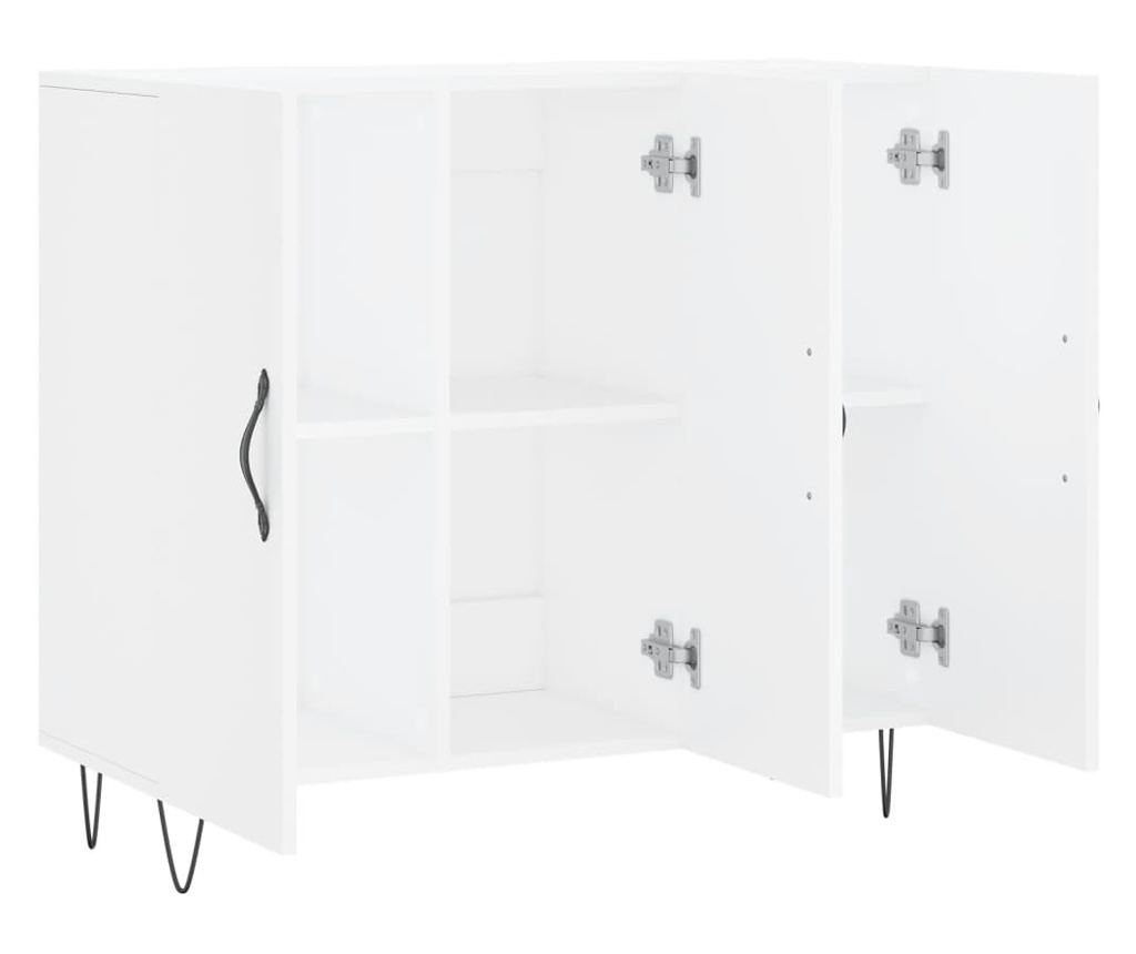 Ormarić, bijeli, 90x34x80 cm, kompozitno drvo - 5