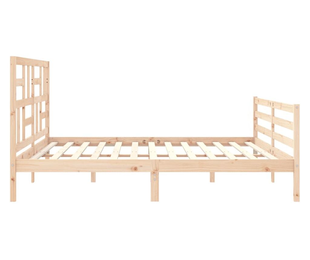 Рамка за легло с табла 200x200 см, масив бор - 7