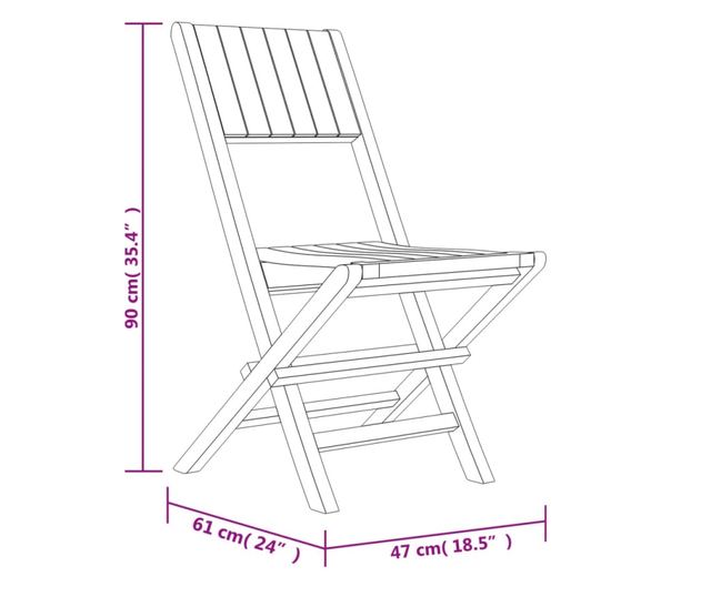 Градински комплект маса, масивно тиково дърво, 5 части