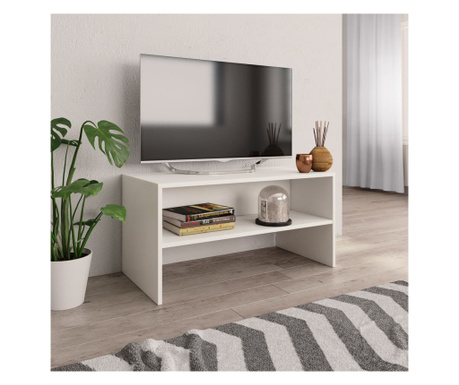 Comodă TV, alb, 80x40x40 cm, PAL