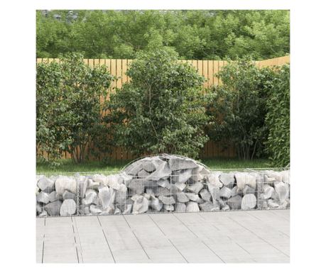 ves gabionkosarak 6 db, 200x50x40/60 cm, horganyzott vas