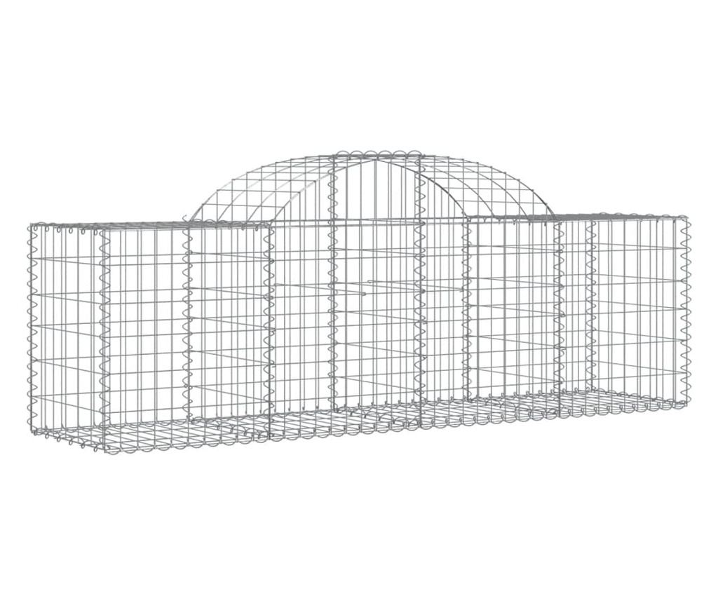 Габионни кошници извити 50 бр., 200x50x60/80 см, поцинкована стомана - 3