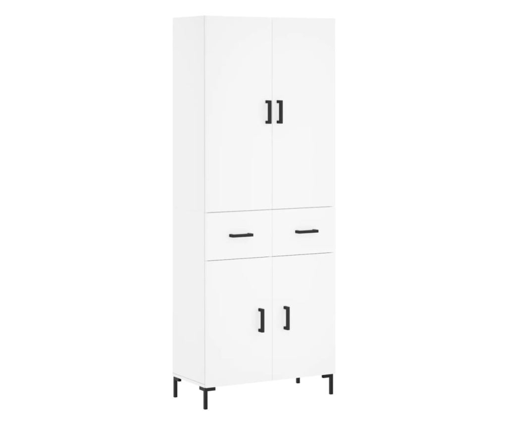 Visoki ormar, bijela, 69,5x34x180 cm, kompozitno drvo - 2