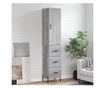 Visoki ormarić, sonoma siva, 34,5x34x180 cm, konstruirano drvo thumbnail 1