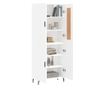 Visoki ormarić, bijeli, 69,5x34x180 cm, kompozitno drvo thumbnail 3