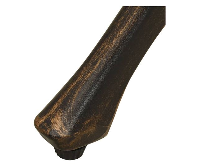 Masă de grădină, bronz, 90x90x74 cm, aluminiu turnat