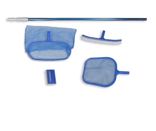 Medence Tisztító Készlet Kefe 2 Lap Levélleválasztók 1 Teleszkóprúd