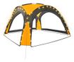 sárga rendezvénysátor LED-del és 4 oldalfallal 3,6x3,6x2,3 m