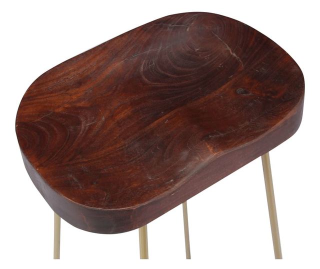 Scaune De Bar Gavin, 2 Buc., Lemn Masiv De Mango