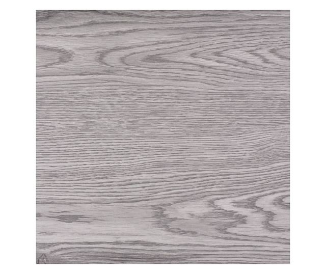Plăci de pardoseală, gri închis, 5,26 m², 2 mm, PVC