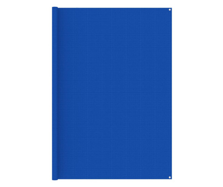 Covor pentru cort, albastru, 250x600 cm, HDPE