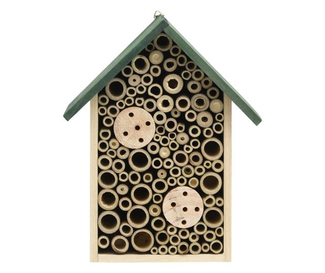 Casă pentru insecte, 2 buc., 23x14x29 cm, lemn masiv de brad