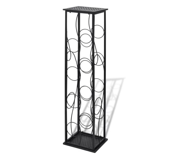 Suport sticle de vin pentru 8 sticle, metal