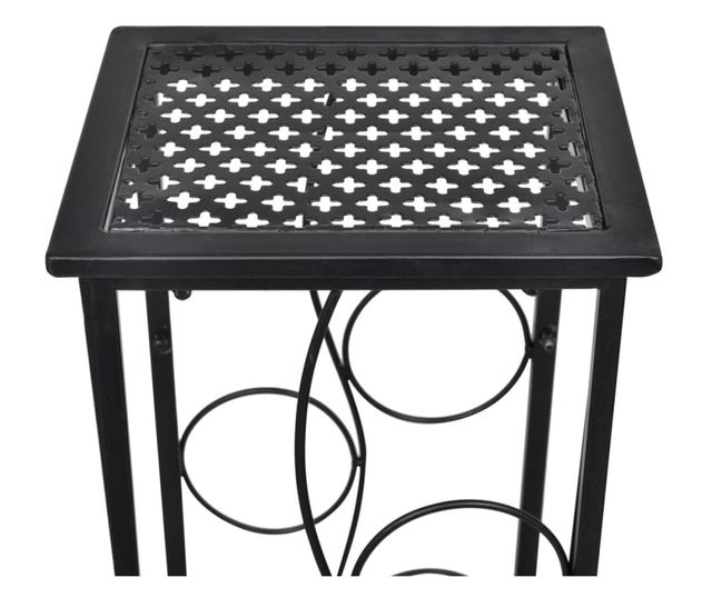 Suport sticle de vin pentru 8 sticle, metal