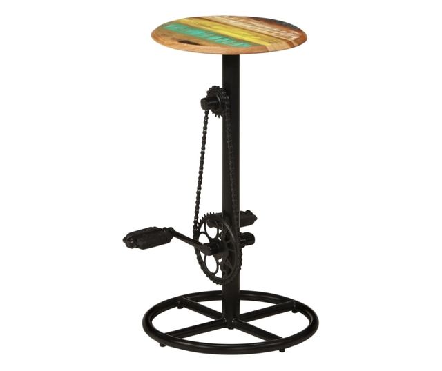 Barski stoli, 2 kosa, masiven recikliran les