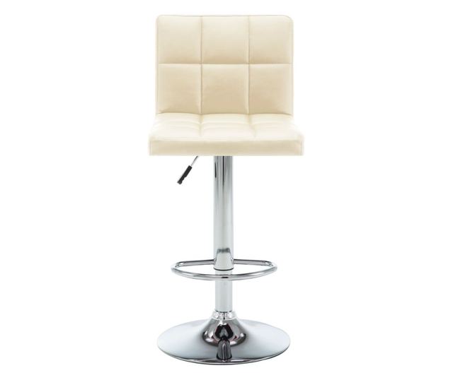 Barski stoli, 2 kosa, kremni, umetno usnje